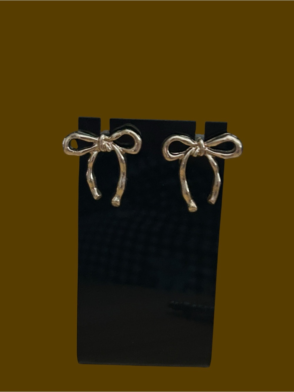 Gold Bow Knot Stud Earrings